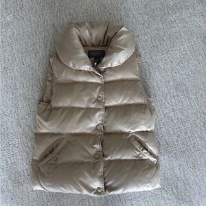 Ann Taylor Beige Puffer Vest